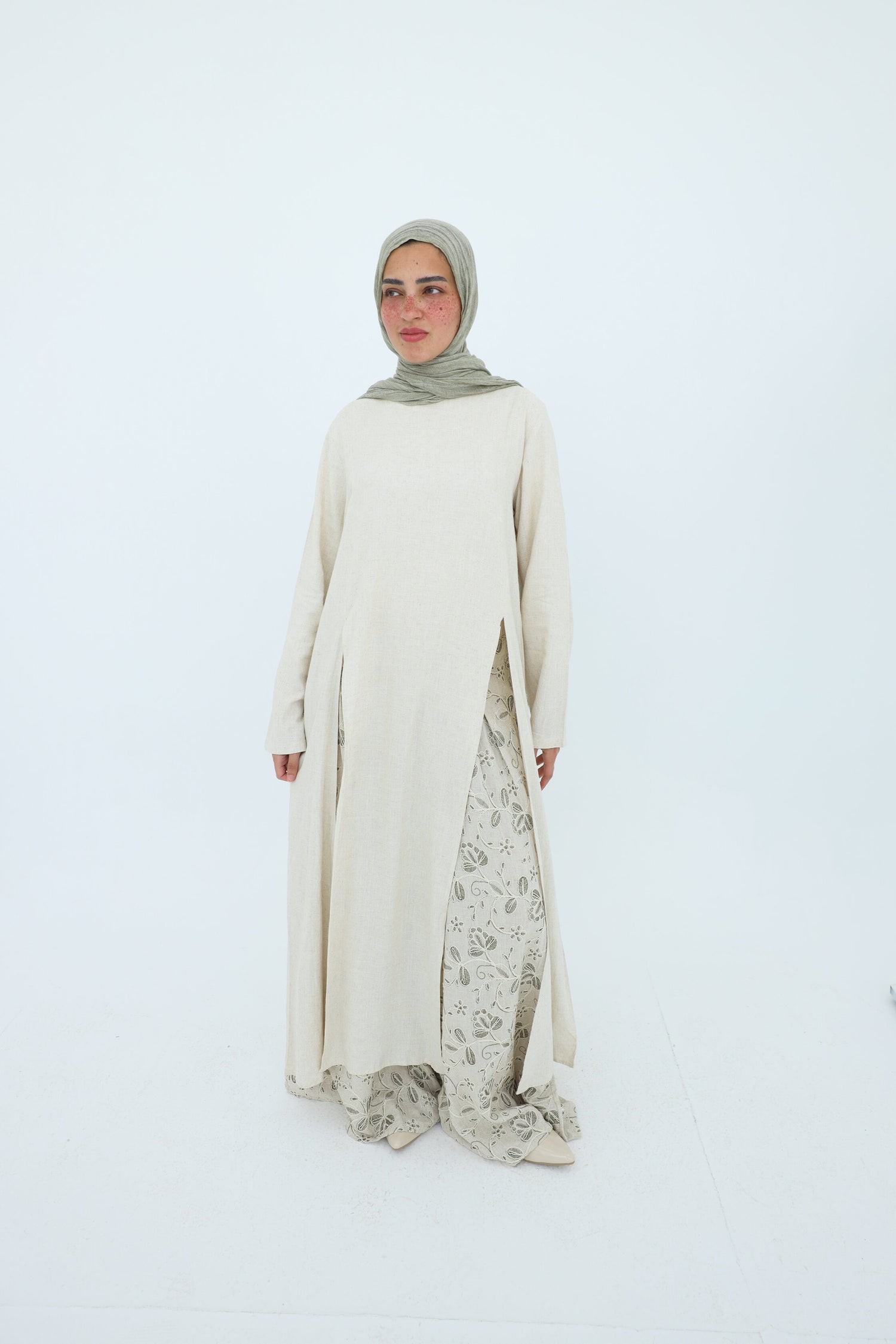 Linen Modest Set