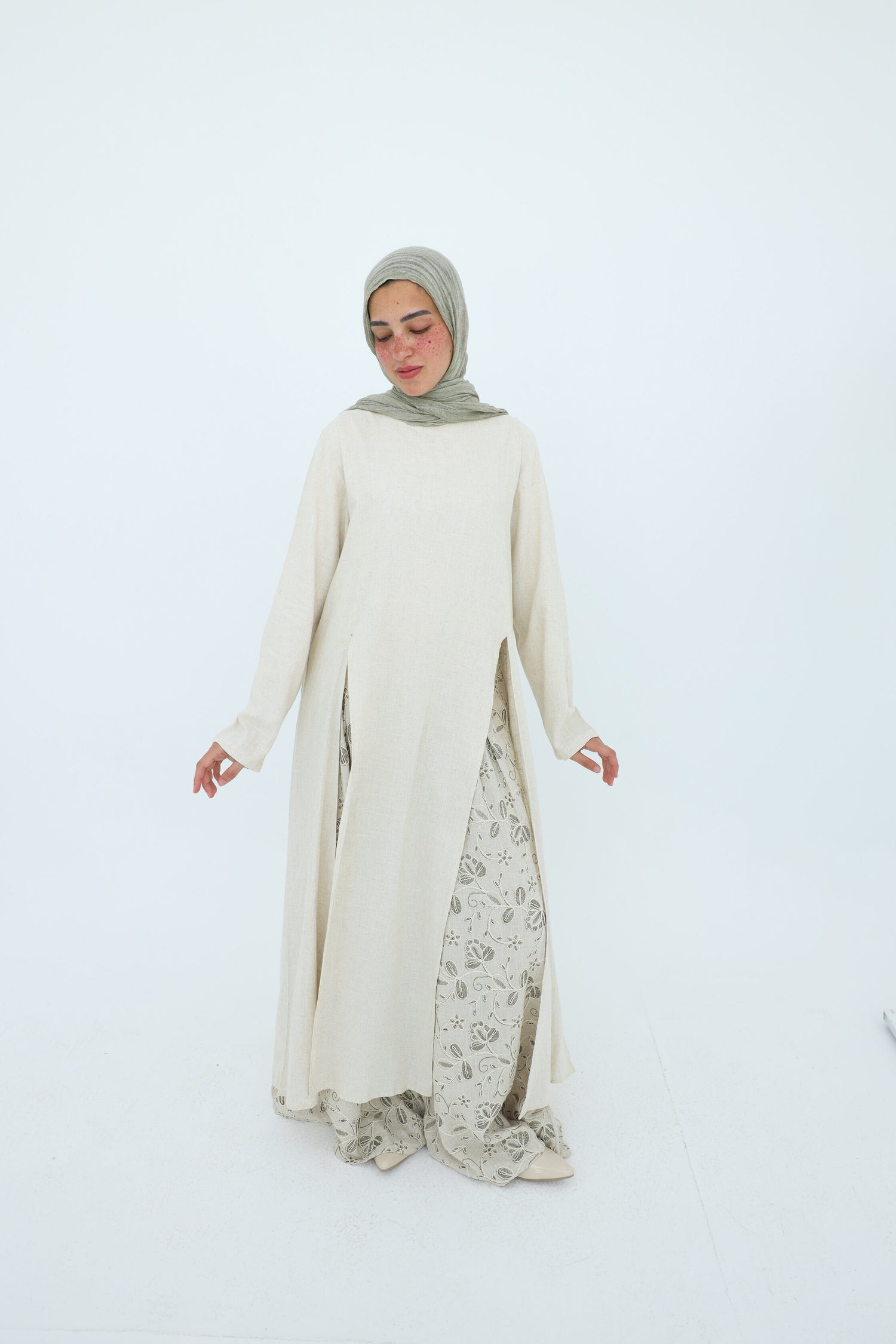 Linen Modest Set