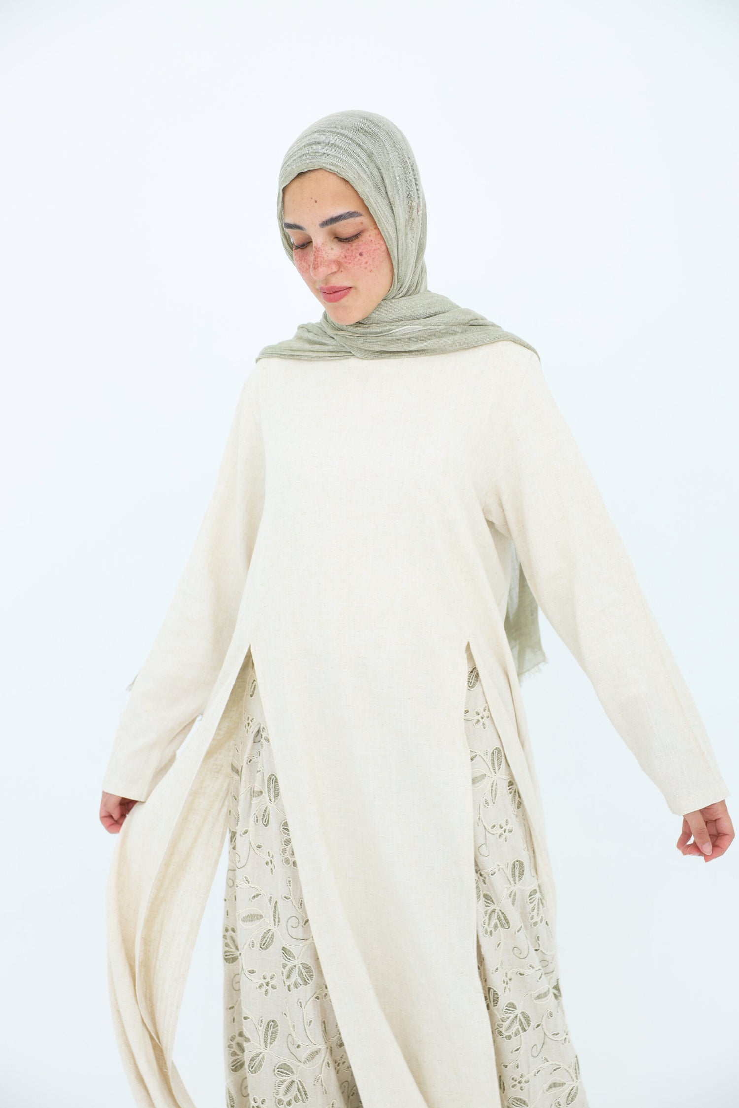 Linen Modest Set