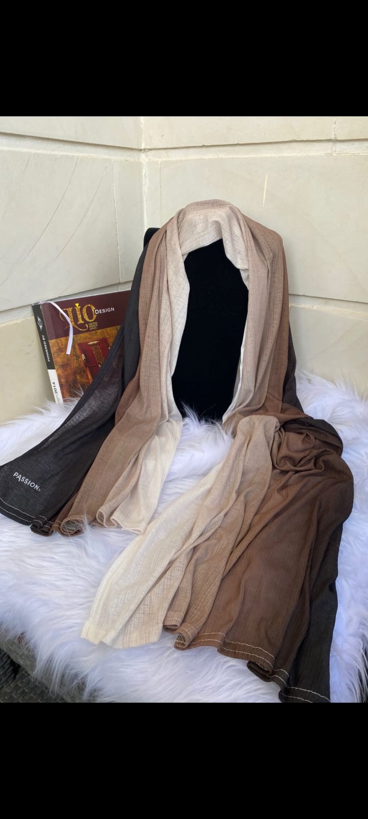 Kuwaiti Scarf-Chocolate Brown